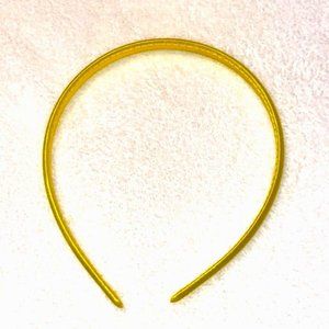 Satin Thin Headband Head Band Yellow